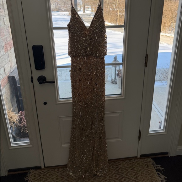 Sherri Hill Dresses & Skirts - Sherri Hill Gold Sequin Prom Dress